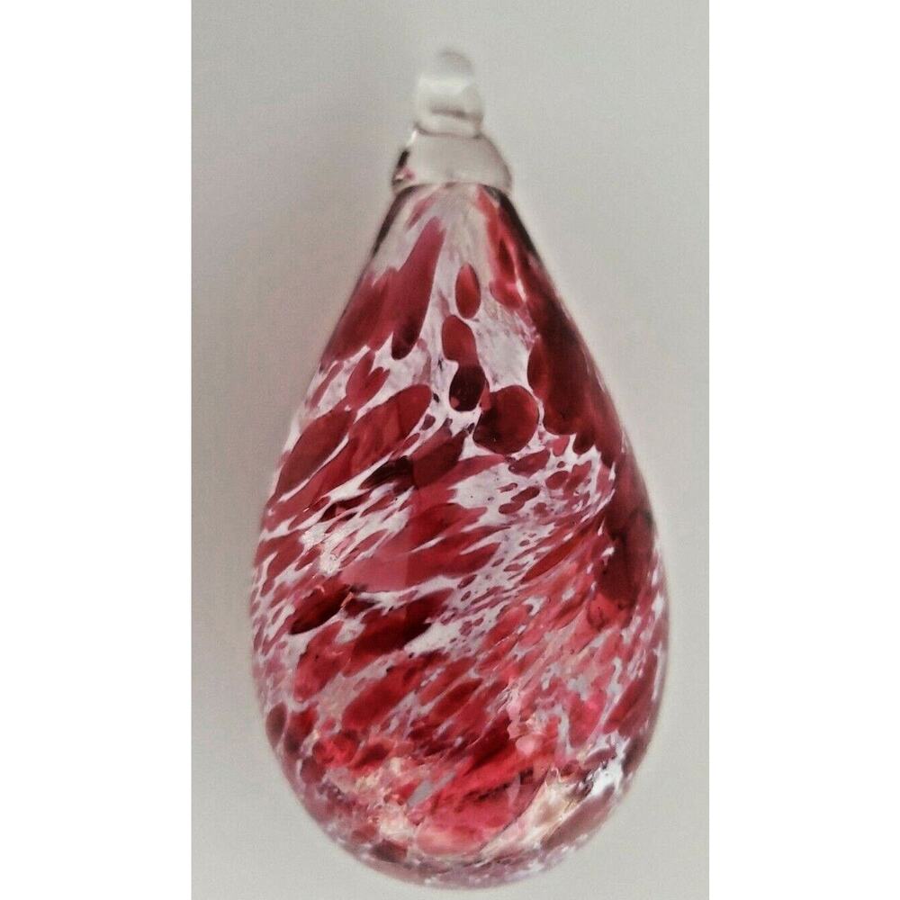Vintage Hand Blown Stained Glass Egg Ornament‎ Rare Find PB160/23